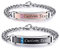 NEHZUS, Braccialetti in Acciaio Inossidabile con incisioni Personalizzate, per Coppie, Regalo di Anniversario per Donne Uomini