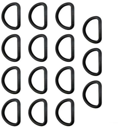 Wuuycoky 1.5 Inner Diameter D Rings Buckles D-ring Non-welded For Webbing Strapping Color Optional