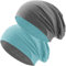 Hatstar® Bicolor assische Slouch Long Beanie Mütze | leicht und weich | für Damen und Herren | Übergangsmütze für Frühling und Sommer (Zwei-farbig | Bicolor Mint - dunkelgrau)