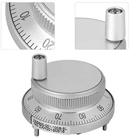 Duokon CNC-Impulsgeber, 5 V 60 MM Handrad Impulsgeber Leichte Mühle Router Manuelle Steuerung für CNC System(weiß)