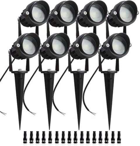 ALEDECO LED-Landschaftslicht, Niederspannung, DC 12 V, 5 W, Außenstrahler, Wegbeleuchtung, Baum, Baum mit Stacheln, warmweiß, 3000 K, wasserdicht IP65