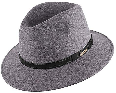 Scippis Wollfilz Hut Durham (S, Grey/Melange)