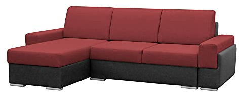 Ecksofa mit Schlaffunktion mit Bettkasten Sofa Couch L-Form Polstergarnitur Wohnlandschaft Polstersofa mit Ottomane Couchgranitur mit Bettfunktion - Aldo mini (Mintgrün ( Primo 72), Ecksofa Rechts)