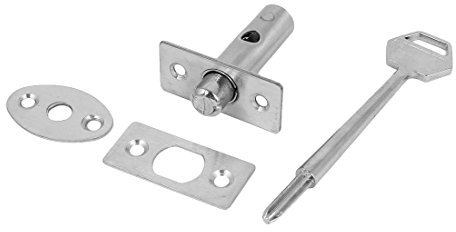 Einsteckschloss für versteckte Rohre, Edelstahl, für Feuerschutztüren, 44 x 48 x 22 mm