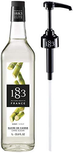 Routin 1883 Premium Cane Sugar & Gomme Syrup 1L (Glass Bottle) + Pump