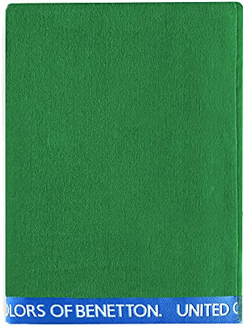 Benetton Toalla DE Playa 90X160CM 380GSM 100% ALGODÓN Velour Verde Rainbow, BE145