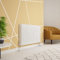 Warmehaus Traditional Radiator Triple Column White Horizontal Cast Iron Style Central Heating Radiator -600 x 1190mm