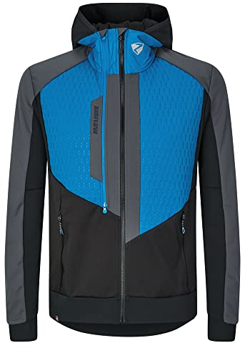 Ziener Herren NALIK Softshell- / Hybrid-Jacke Skitour | atmungsaktiv, winddicht, Primaloft, persian blue, 50