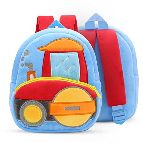 YZNlife Kleinkind Rucksack, Kleinkind Schultasche,Cartoon kindergartenrucksack jungen Tier Cartoon Mini Tasche Plüsch Kinder Rucksack, für Baby 1-5 Jahre