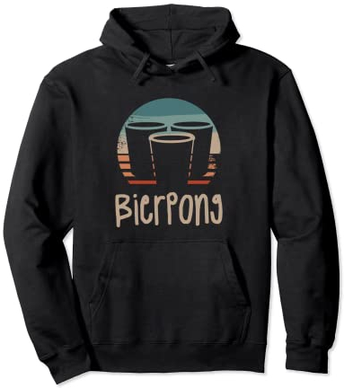 Retro Vintage Classic Bierpong Pullover Hoodie