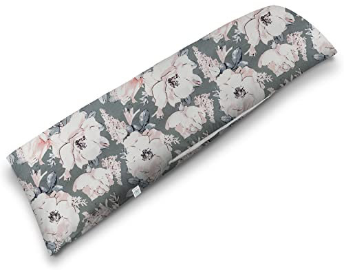 ekmTRADE Seitenschläferkissen 40x145cm Langkissen ergonomisches Schlafkissen, erholsamen Schlaf optimale Druckentlastung, Körperanpassung, für Schwangere, Stillende & Allergiker (41, Kissen mit Bezug)