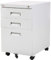 Jet-Line® | Büro Rollcontainer Metall | 3 Schubladen | Hängeregistratur | Abschließbar | Aktenschrank | Büromöbel | Homeoffice Büroschrank (Weiß) Maße: 39 cm breit x 52 cm Tief x 620 cm hoch