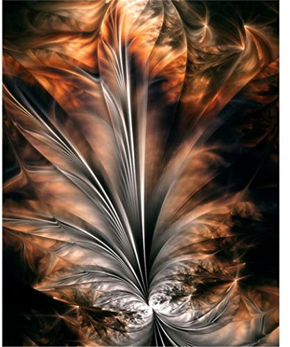 YSCOLOR Malen Nach Zahlen Blume Abstrakte Mandala Leinwand Kits Zeichnen Bild Auf Leinwand Florale Kunstwerke Wohnkultur Geschenk 40X50cm