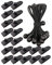 WMZOBH 20 Stück Planenclips + 20 Stück Spanngummis mit Kugel 15cm, Zeltplane Clips Planenbefestigung, Planenspanner Tarp Clips Set für Zelt Camping Vorzelt