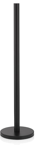 kela Toilettenpapier Aufbewahrung Carta, 57 cm, Toilettenpapierhalter stehend für 5 Ersatzrollen, Edelstahl Klopapierhalter ohne Bohren, schwarz matt