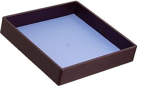 DUDU Taschenleerer aus Leder Bunt Design für den Eingang Ablageschale mit Geschenkbox Dunkelburgundy