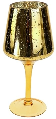 Bougeoir en verre Motif vent sur pied Hauteur : 30 cm