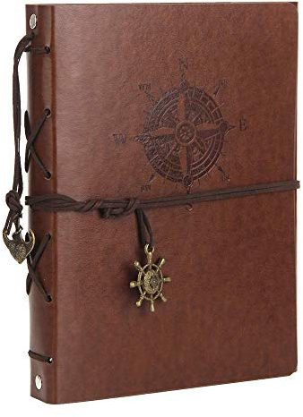 ThxMadam Leder Selbstgestalten Fotoalbum Scrapbook Album Foto Buch Hochzeit Gästebuch Vintage Fotobuch 60 Schwarze Seiten für Weihnachten Geburtstag Jahrestag Geschenk für Mutter Frau Mann Freund
