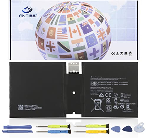 ANTIEE DYNU01 G16TA047H Laptop Batteria per Microsoft Surface Go 2 2020 10.5 10.5 2-in-1 Tablet PC Model 1927/1901/1926 i5 i7 Touch-Screen WiFi LTE 7.66V 26.81Wh 3500mAh with Tools