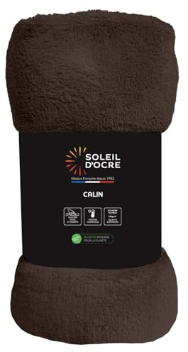 Soleil d'ocre, Couverture Flanell 220x240 cm Calin brun