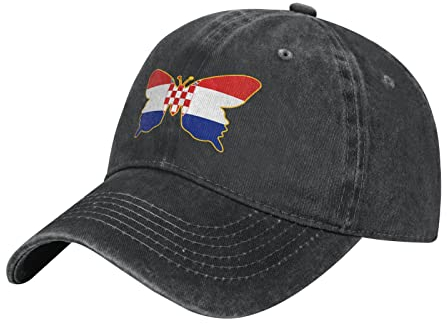 874 Baseballkappe Flagge Von Kroatien Unisex Basecap Unisex Baseball Kappe Verstellbare Baseball Mützen Für Distressed Stickerei Cap Wandern Cotton Basecap