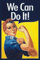 mrdeco Metall Schild 30x40cm gewölbt We can do it Sprüche Blechschild