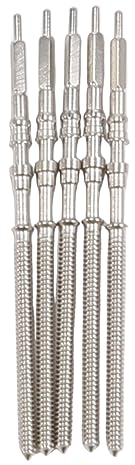 Gaqnzjx 5-Stück Uhrwerk Uhr Stahl Schaft Krone Kit - NH35/NH36/NH38/NH39 Uhrwerk Ersatzteile - Edelstahl, Silber - Unisex-Erwachsene - Uhr
