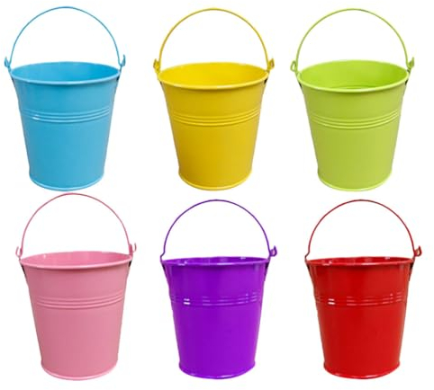 Sosoport 20St Süßigkeitenkorb aus Metall Miniatur-Eimer aus Blech Mini-Töpfe Blecheimer Chip-Eimer blumenübertopf Pflanzkörbe Blumentopf Sukkulenten Kleiner Eiseneimer Korb für Blumentöpfe