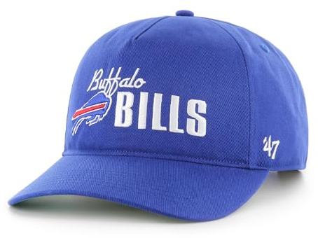 '47 NFL Buffalo Bills Midway Hitch Unisex Baseball Cap Adjustable Snapback Color Royal Blue, königsblau, One size