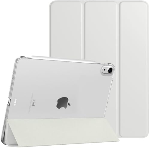 TiMOVO Funda para iPad Air 11 Pulgadas M3/M2 (2025/2024), iPad Air 5ª/4ª generación (2022/2020) 10,9 Pulgadas, Cubierta Trasera Tableta Inteligente con Auto Estela/Sueño, Albaricoque Gris