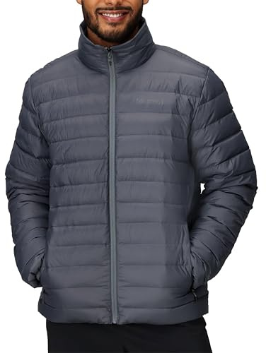 MARMOT Men's Zeus Jacket - Down-Insulated, Water Resistant, Lightweight, Steel Onyx, Large