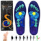 Audasi Solette Magnetiche, Piatto Solette Per Scarpe Da Lavoro Per Alleviare La Fascite Plantare Solette Di Riflessologia Agopressione, Plantare Ortopedico per Piede Per Uomini E Donne(blu, M)