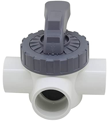 Mehrfachkopfsteckverbinder, Schlauchablenker, Spa-Umlenkventil, Pool-3-Wege-Ventil, PVC-Absperrventile, Absperrventil for Wasserleitungen, Schwimmbad-Kugelventile (Größe: Innendurchmesser 63 mm) (Siz