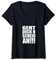 Damen Lustiges tshirt Motiv witziger shirt Spruch geht dich nix an T-Shirt mit V-Ausschnitt