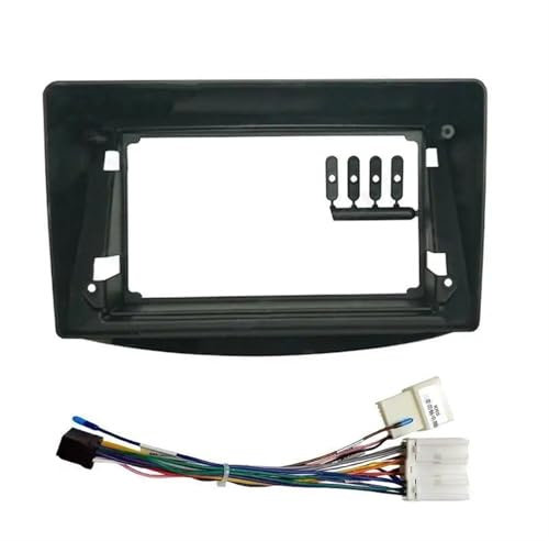 Auto-Audio-Rahmen 9 Zoll Autorahmen Blende Android Audio Fitting Adapter Dash Trim Kit for Mitsubishi Grandis 2003-2011 Autoradio Radioblende Doppel(Frame Cable)