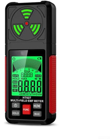 Multifunktionales EMF-Messgerät, erkennt WLAN, 5G-Signale und elektromagnetische Strahlung von Geräten mit klarem LCD-Display