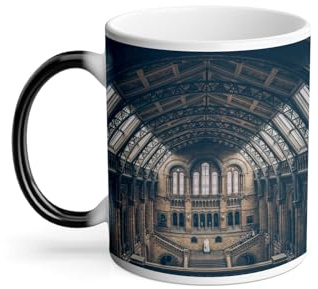 Thermo-Reactive Mug Magic Mug - Natural History Museum of London England Monument - 325ml