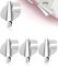 YOCDNOV Paquete 4 Accesorios para máquinas Coser Pie para Dobladillo - para Dobladillo Costura Acero Inoxidable para máquinas Coser industriales domésticas (7mm/8mm/9mm/10mm)