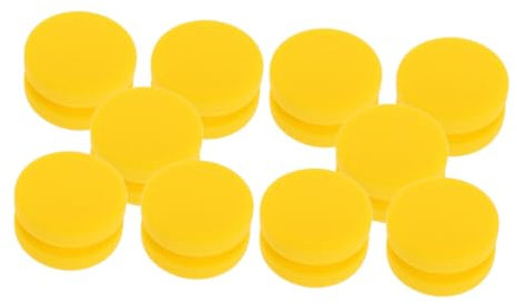 BUGUUYO 10st Auto Polierschwamm Aquarellschwamm Kleine Schwämme Für Reifenpflege Schwamm Zum Malen Reifenapplikator Lehmschwamm Für Reifenglanz Lehmhandschuh Yellow