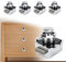 Opaltool Serratura a Pulsante, 15-20mm Chiusura a Pulsante per Camper con Vite, Senza Chiave Push Lock Serratura Chiusura a Pulsante per Caravan Camper Furgone Barca Armadio Porta