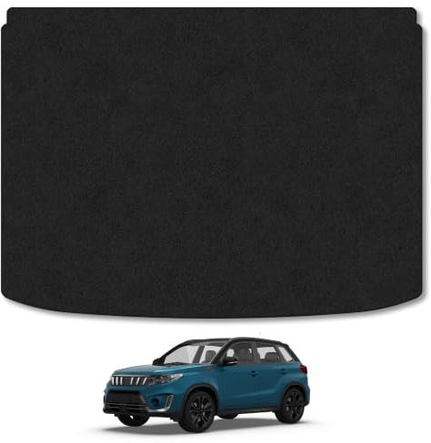 Suzuki Vitara (2015+) Carpet Boot Mat | Black Edge Trim Tailored Fit Boot Liner Full Coverage Protection Accessories Easy Clean Anti Slip Made in the UK