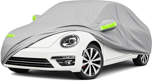 Autoabdeckung für VW Käfer 1960-1980,Abdeckung für VW Käfer Dupont Oxford,Abdeckplane für VW Beetle mit Windschutz und Reißverschlusstür,Abdeckplane Käfer Ganzjähriger Schutz,Schnee–Sonnen–Staubdicht