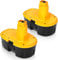 2 Pieces 6.0Ah Ni-MH Replacement for Dewalt Battery 18V Compatible with Dewalt Battery DC9096 DC9095 DC9098 DC9099 DW9096 DW9095 DW9098 DW9099 DE9039 DE9095 Series