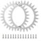 Roue antidérapante pour tondeuse à gazon, robot de tonte, roue de traction de type L, pointes antidérapantes, stabilité améliorée et coupe efficace de l'herbe