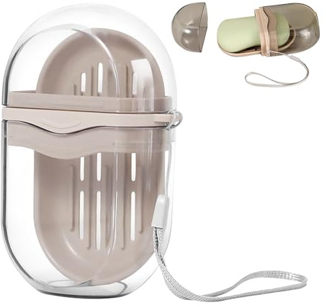 Porta Sapone da Viaggio - Portasapone Antigoccia con Fori di Drenaggio per Viaggi - Contenitore per Sapone Solido da Doccia Casa e Giardino Viaggi Palestra Scuola Cucina Bagno e