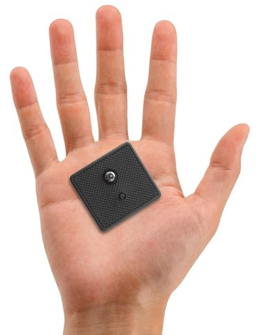 TOGEVAL 2 Stück Qr Kamera Schnellwechselplatte Schraube Stativhalterung Kompatibel für Flüssigkopf Gimbal Stabile rutschfeste Befestigung für DSLR und Actionkameras