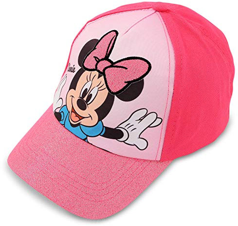 Disney Little Girls Minnie Mouse Cotton Baseball Cap, Age 4-7