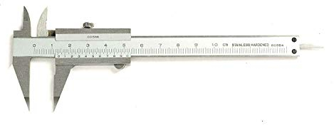 CNC QUALITÄT Klein Messschieber - Messbereich 100 mm - MONOBLOCK - mit spitzem Schnabel