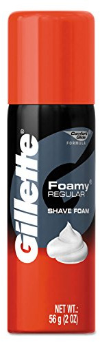 Foamy Shave Cream, Original Scent, 2 oz Aerosol Spray Can, 48/Carton