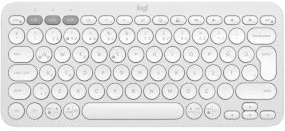Logitech Pebble Keys 2 K380s Teclado inalámbrico con función multidispositivo, vías cortas personalizables, Bluetooth, portátil, Windows, MacOS, iPadOS, Android, Chrome OS, Easy-Switch, Turkish Q